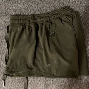 Lululemon Old Style Hotty Hot Shorts 4” Inseam - Dark Green Size 4